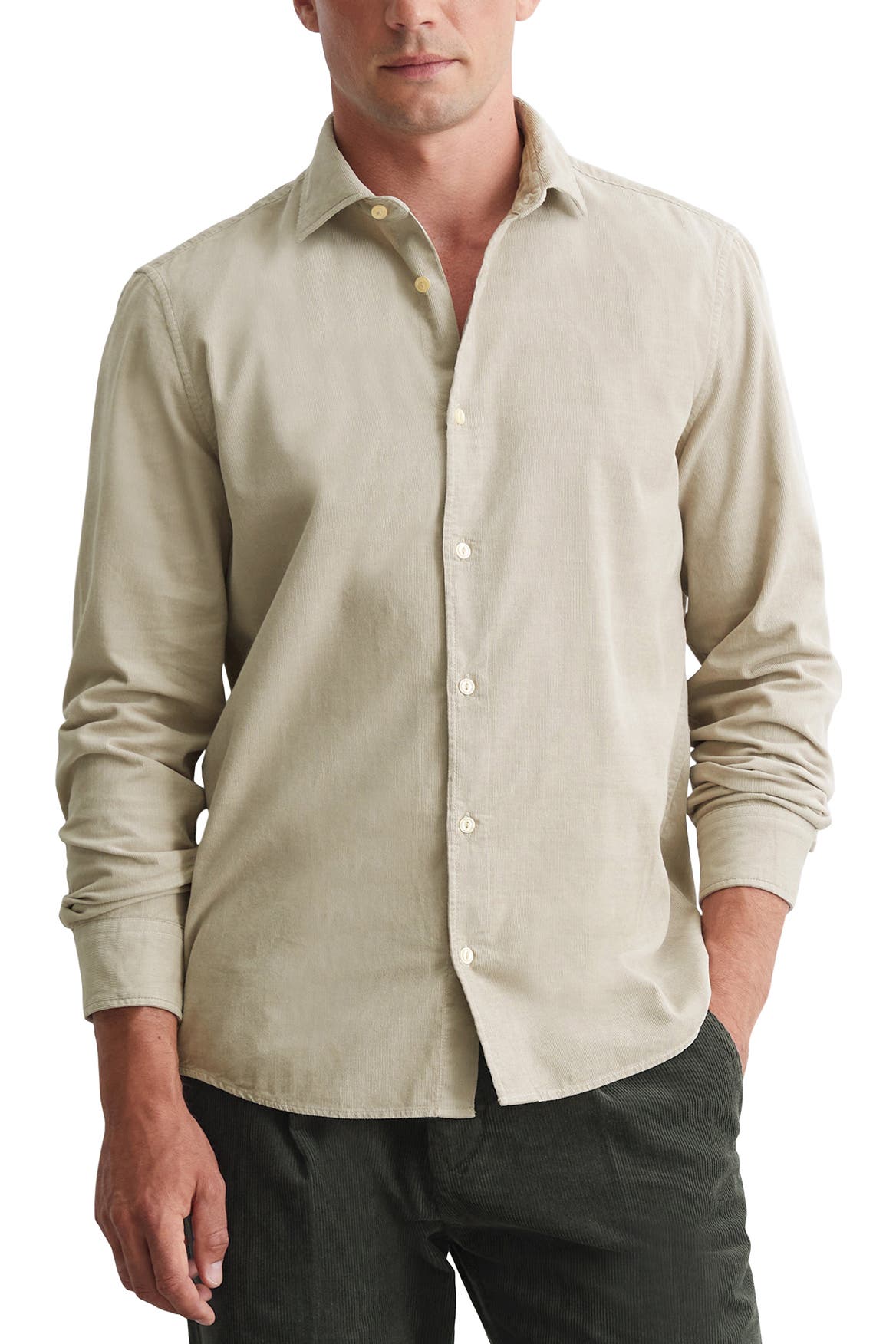 MARC O'POLO Cordhemd beige, Bild 1