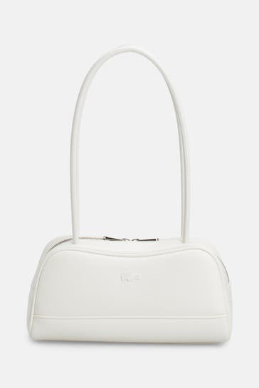 LACOSTE Schultertasche weiß
