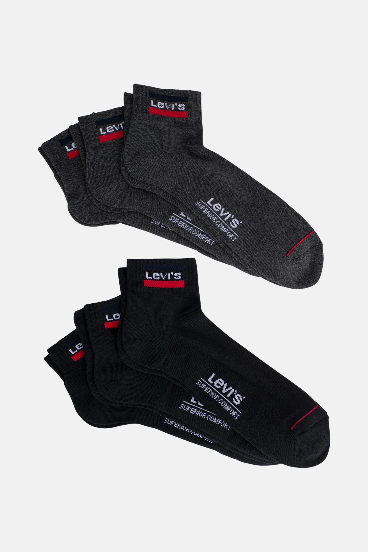 LEVI'S® 6er-Pack Socken zweifarbig, Bild 1