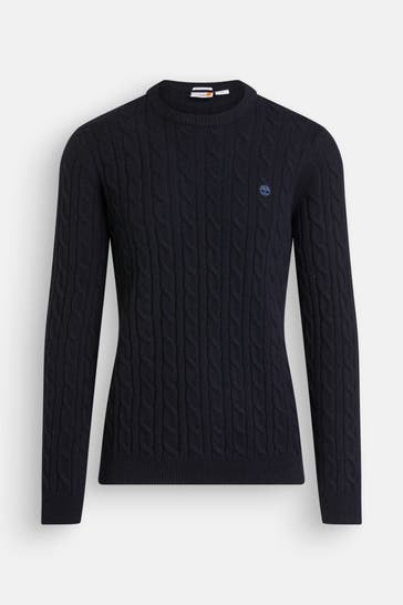 TIMBERLAND Wollmix-Pullover nachtblau