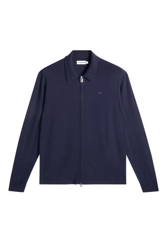 J.LINDEBERG SPORTSWEAR Strickjacke nachtblau