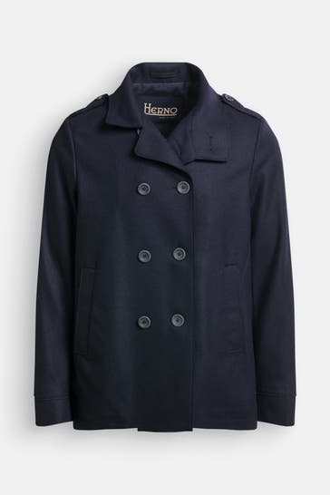 HERNO Wollmix-Jacke nachtblau