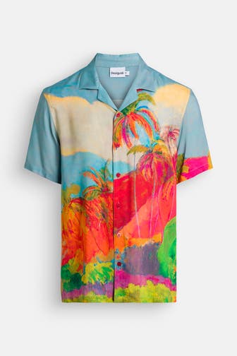 DESIGUAL Kurzarmhemd gemustert