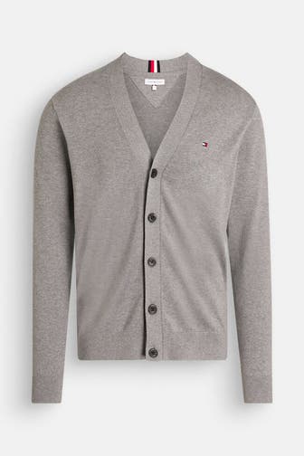 TOMMY HILFIGER Strickjacke grau