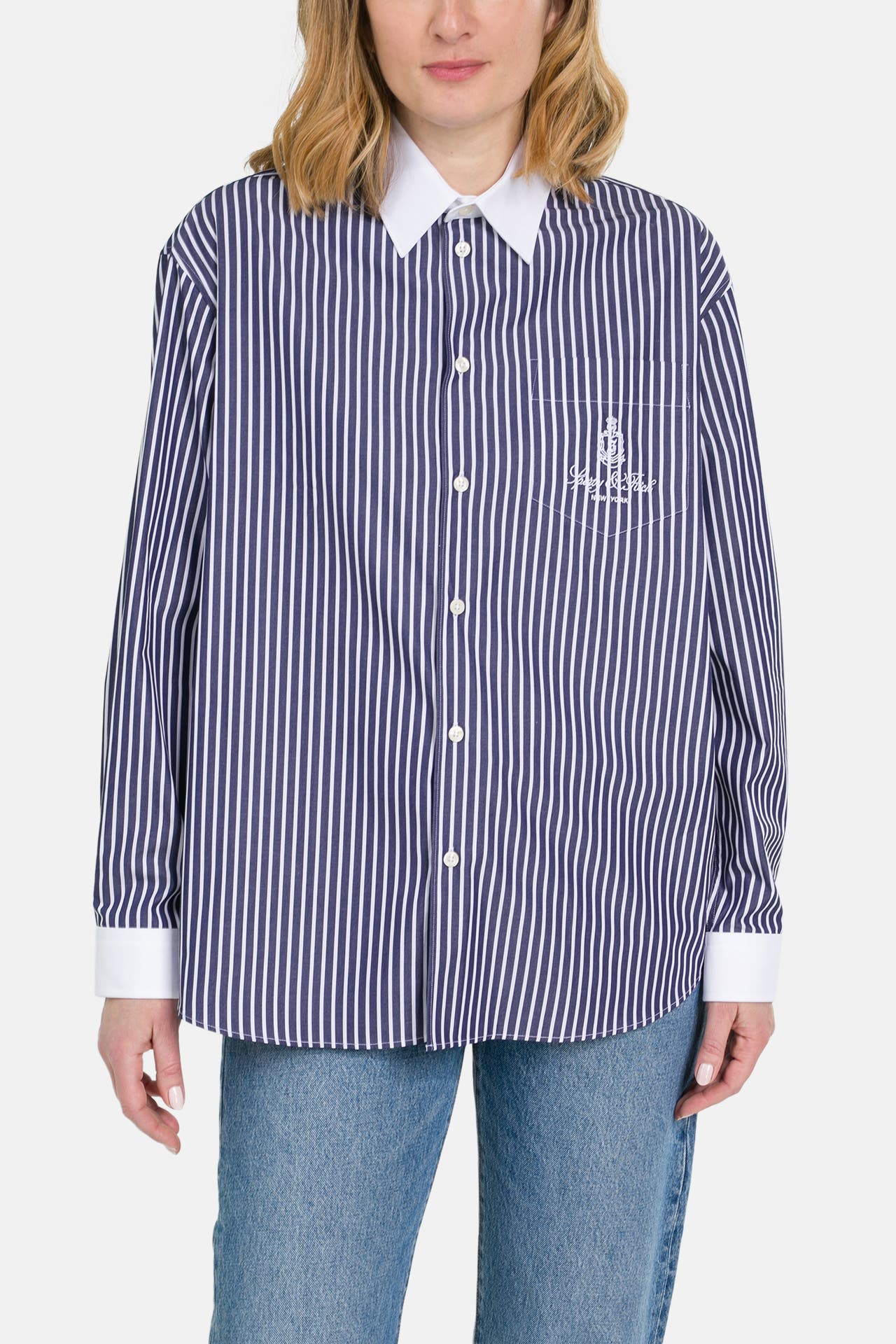 SPORTY & RICH Bluse 'Vendome' gestreift, Bild 1