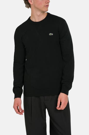 LACOSTE - Wollmix-Pullover schwarz