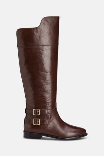 BRONX Lederstiefel 'Fe-lise' dunkelbraun