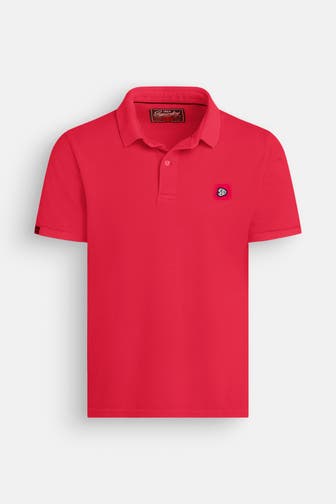 SUPERDRY Polo-Shirt 'Vintage Destroy' rot