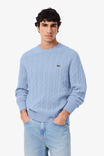 LACOSTE Strickpullover taubenblau