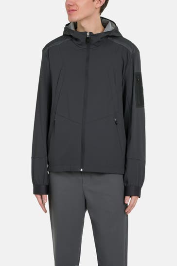 BOSS GREEN Übergangsjacke 'J Neon' schwarz