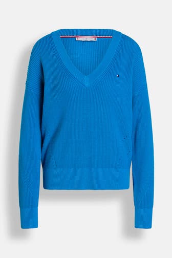 TOMMY HILFIGER Strickpullover blau
