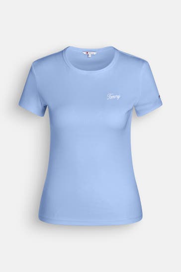TOMMY HILFIGER T-Shirt hellblau