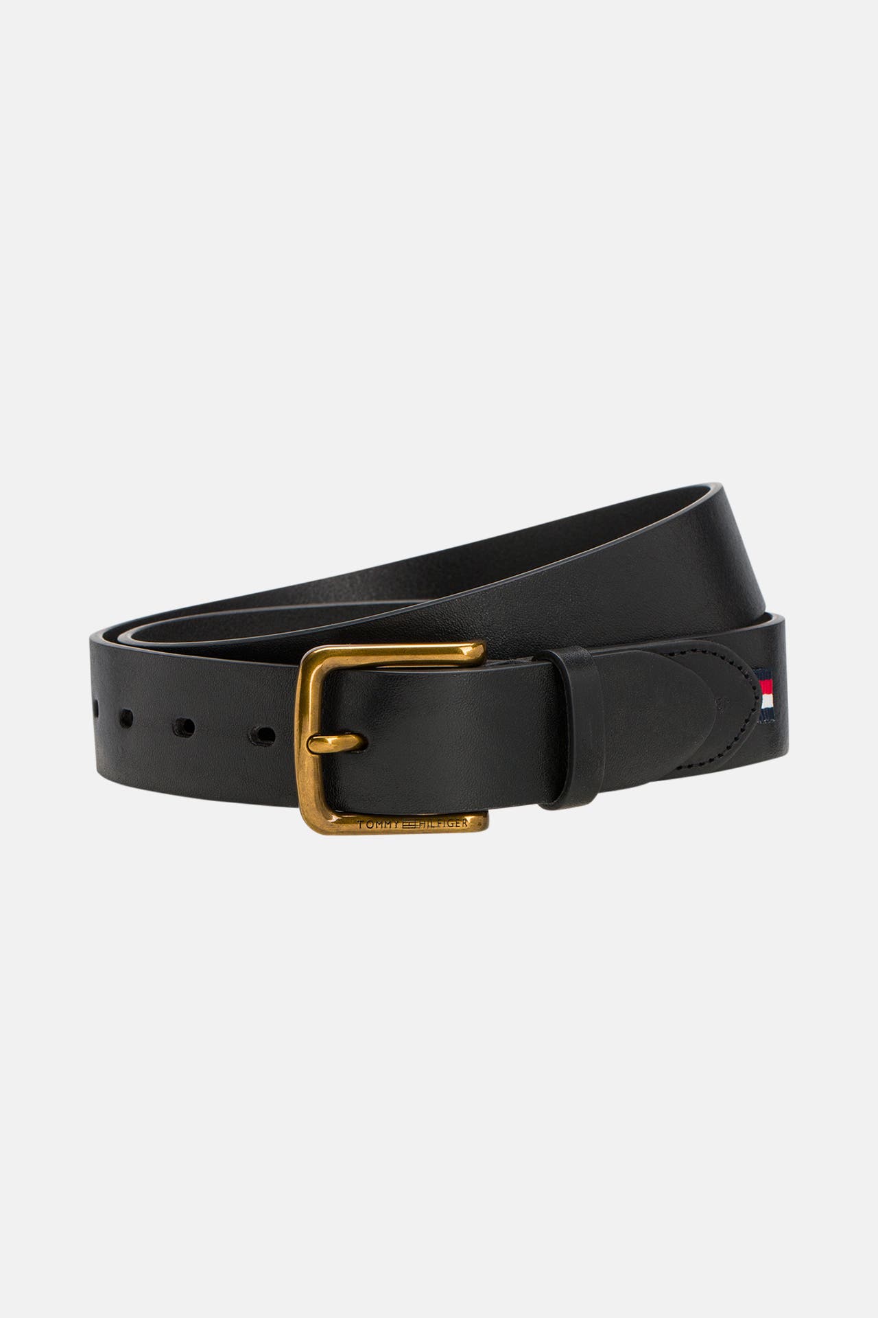 TOMMY HILFIGER Ledergürtel schwarz, Bild 1