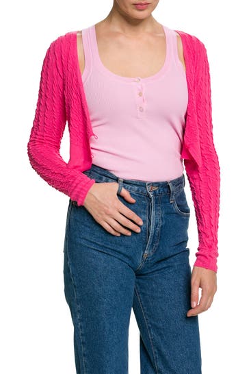 DESIGUAL Strickjacke pink