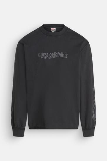 GUESS Longsleeve schwarz