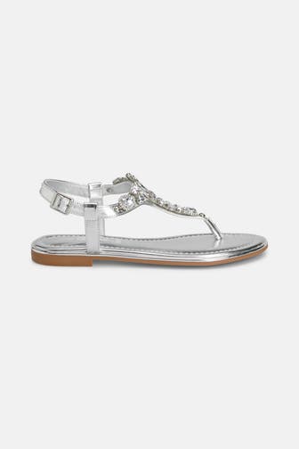 BUFFALO Zehentrenner 'Kira Ice' silber