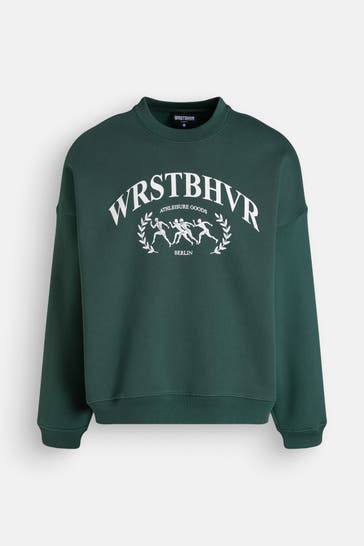 WRSTBHVR Sweatshirt 'Greek' dunkelgrün
