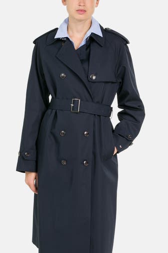 TOMMY HILFIGER Trenchcoat dunkelblau