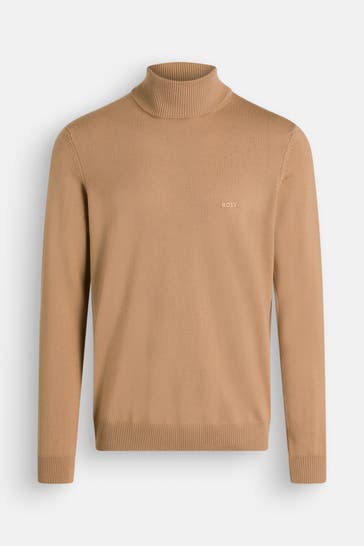BOSS Rollkragenpullover 'Baldebert' camel