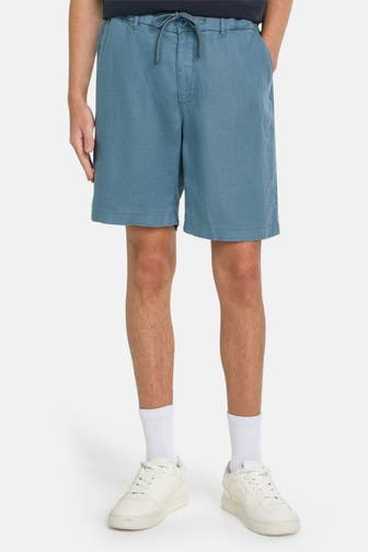 DSTREZZED Leinenshorts 'Logan' graublau