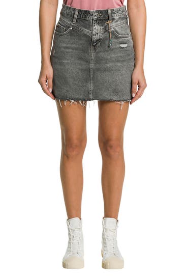 MAVI Jeansrock 'Evelyn' grau