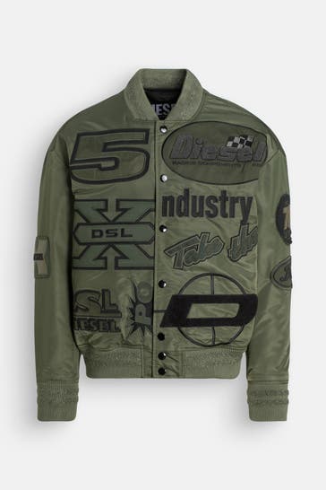 DIESEL Bomberjacke oliv