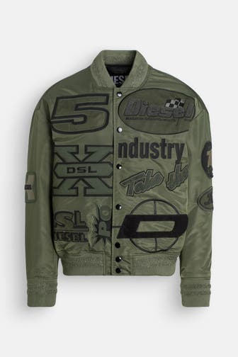 DIESEL Bomberjacke oliv
