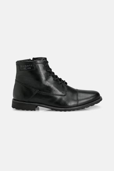 BUGATTI Leder-Boots 'Catano' schwarz
