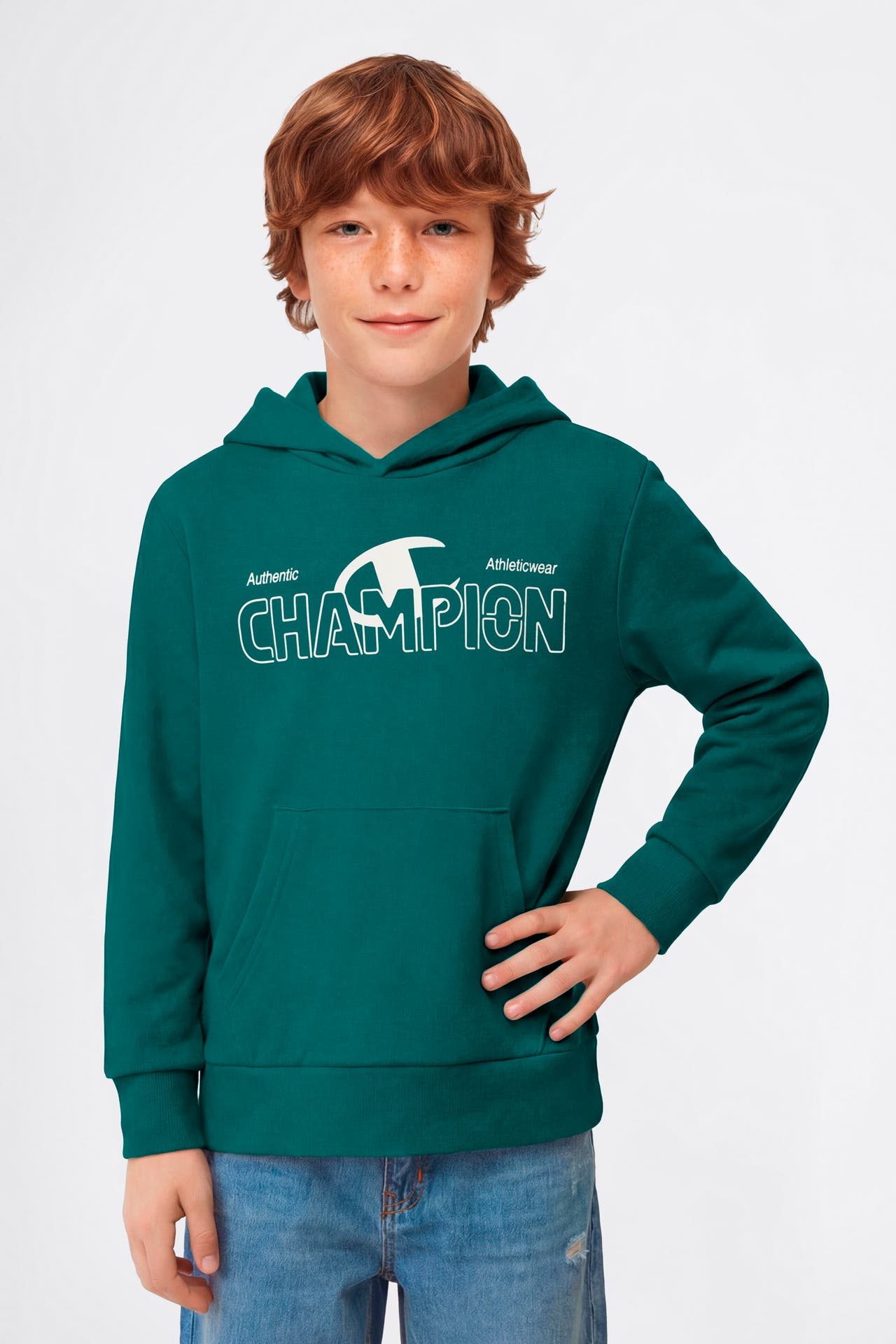 CHAMPION Hoodie dunkelgrün, Bild 1