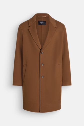 7 FOR ALL MANKIND Wollmantel braun