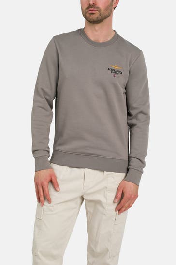 AERONAUTICA MILITARE Sweatshirt steingrau