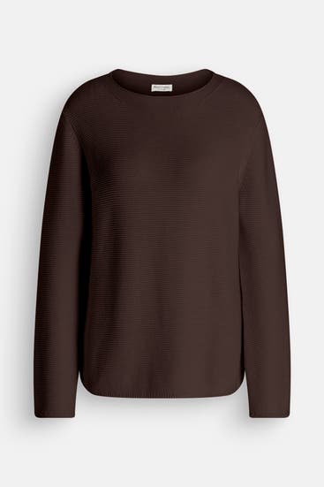 MARC O'POLO - Strickpullover dunkelbraun