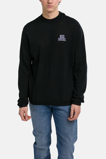 DIESEL Wollmixpullover schwarz