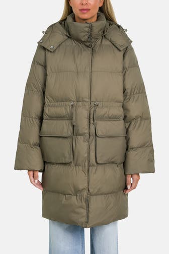 SAMSØE & SAMSØE Steppmantel 'Sahanna' oliv