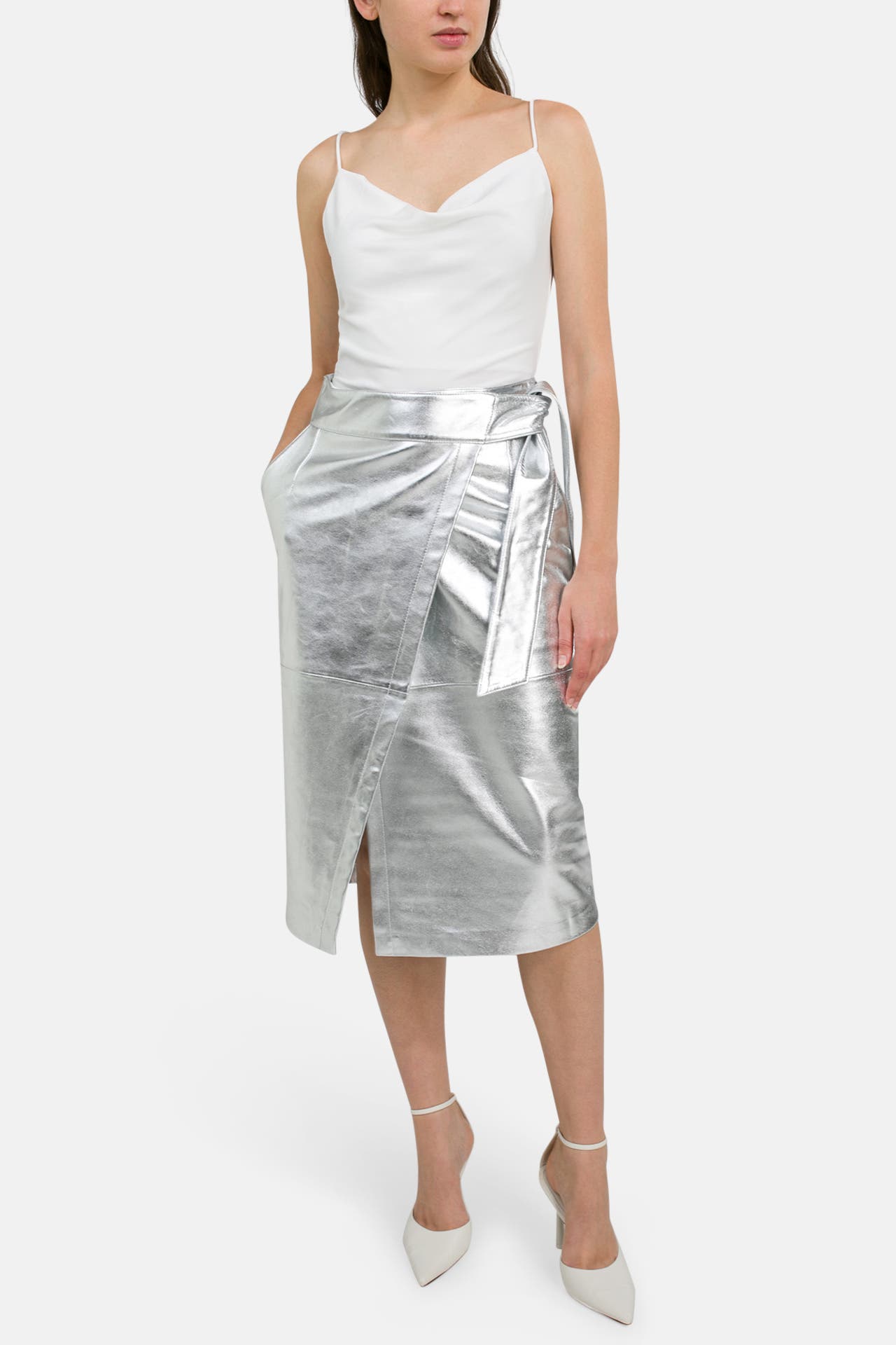 BA&SH Wickelrock 'Jupe' silber, Bild 1