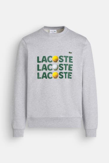 LACOSTE Strickpullover hellgrau