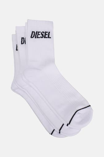 DIESEL 3er-Pack Socken 'Tennis-Crew' weiß