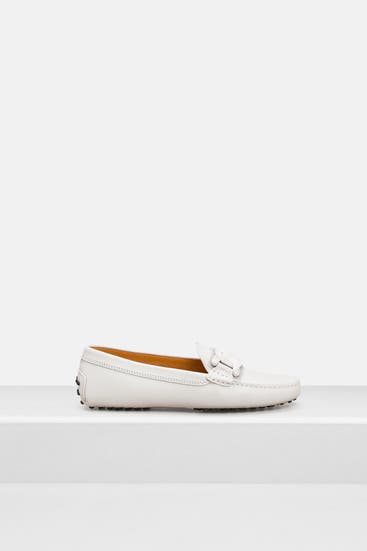 TOD'S - Slipper 'Gommini Catena' offwhite