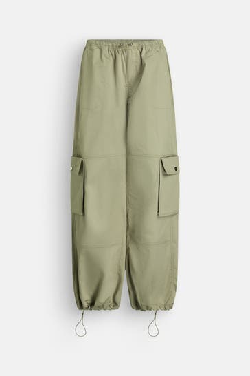 BLACK PALMS Cargohose 'Kaera' graugrün