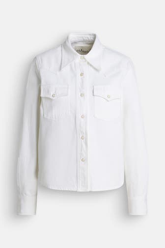 CLOSED Jeansbluse offwhite