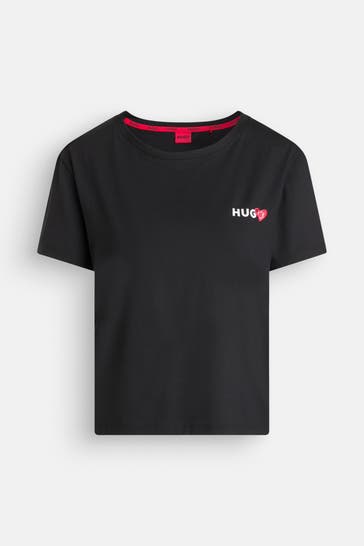 HUGO T-Shirt 'Nikka' schwarz