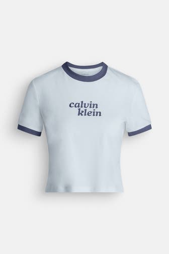 CALVIN KLEIN T-Shirt hellblau