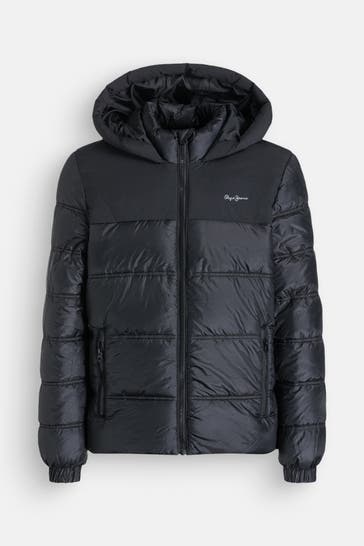 PEPE JEANS Steppjacke 'Odonis' schwarz