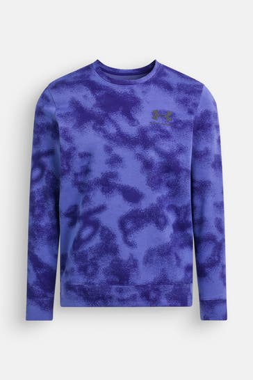 UNDER ARMOUR Sweatshirt blau gemustert