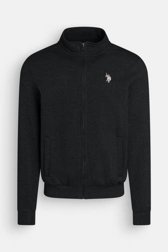 U.S. POLO ASSN. Sweatjacke 'Mick' schwarz