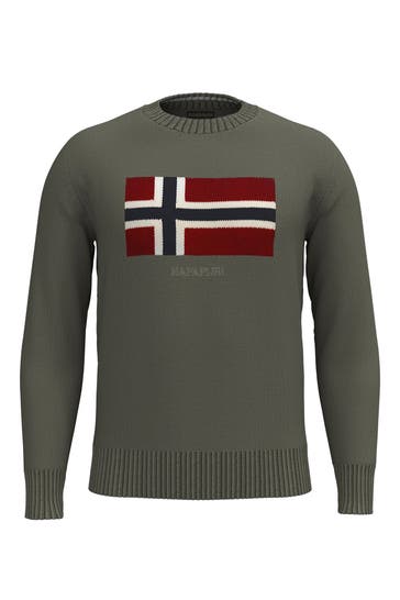 NAPAPIJRI Strickpullover oliv
