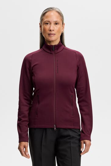 J.LINDEBERG 'Selena' mid-layer, burgundy