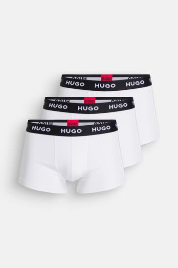 HUGO 3er-Pack Boxer Trunks weiß