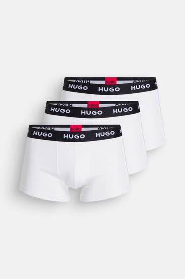HUGO - 3er-Pack Boxer Trunks weiß