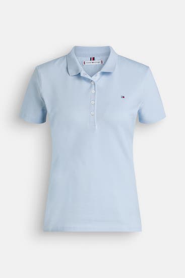 TOMMY HILFIGER - Polo-Shirt taubenblau
